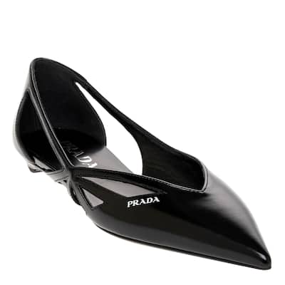 Prada Cut-out Ballet Flats