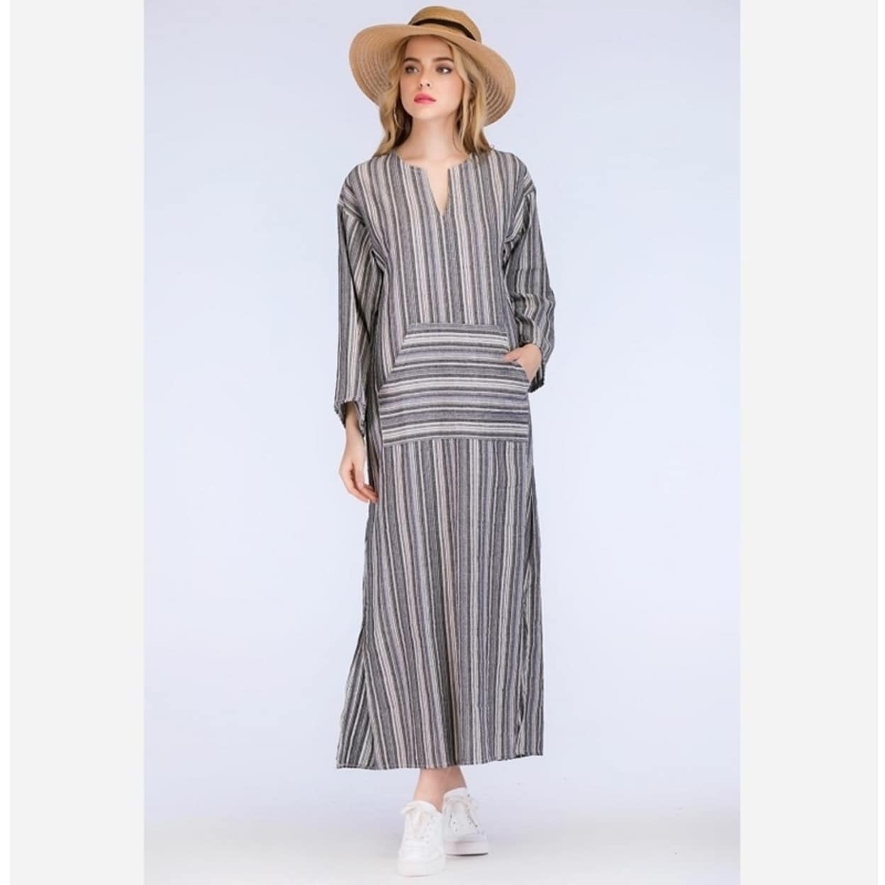 Women's Cotton And Linen Long Dress