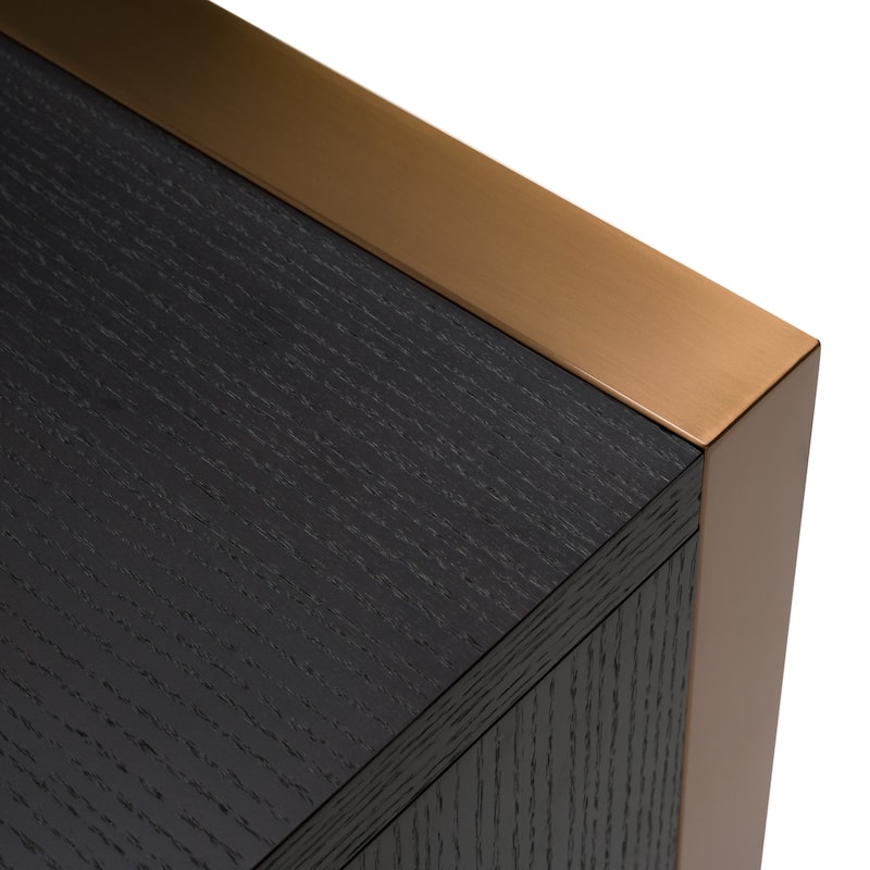 Modrest Modern Fauna Wenge and Rosegold Desk