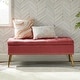 preview thumbnail 66 of 137, HULALA HOME Neptunus Modern 45.5" W Velvet Bedroom Storage Bench for End of Bed with Nailhead Trim