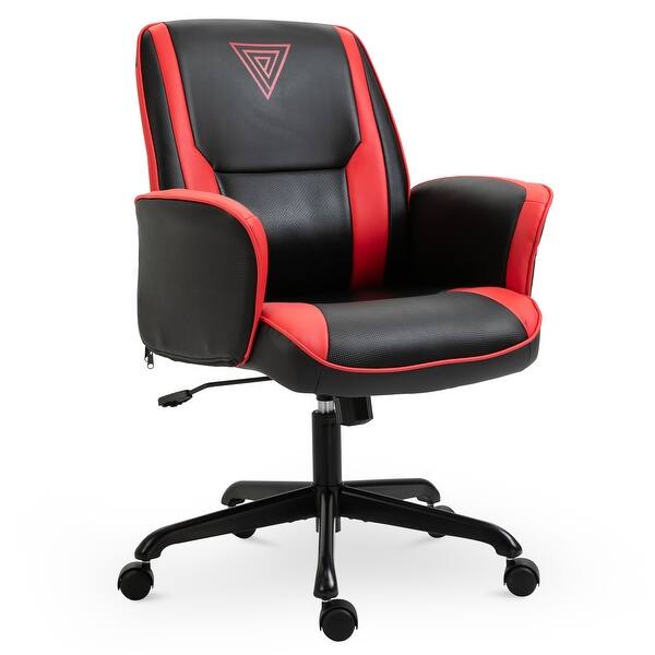 Black Vinsetto Faux Leather Wooden High Back Executive Home Office Chair