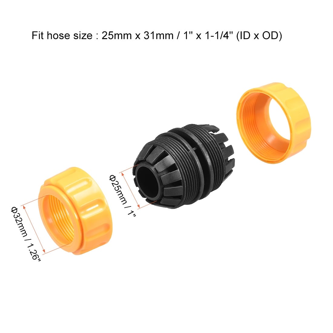 2 x 20mm Car Hose Connectors T Piece Fittings Joiners Multi Use