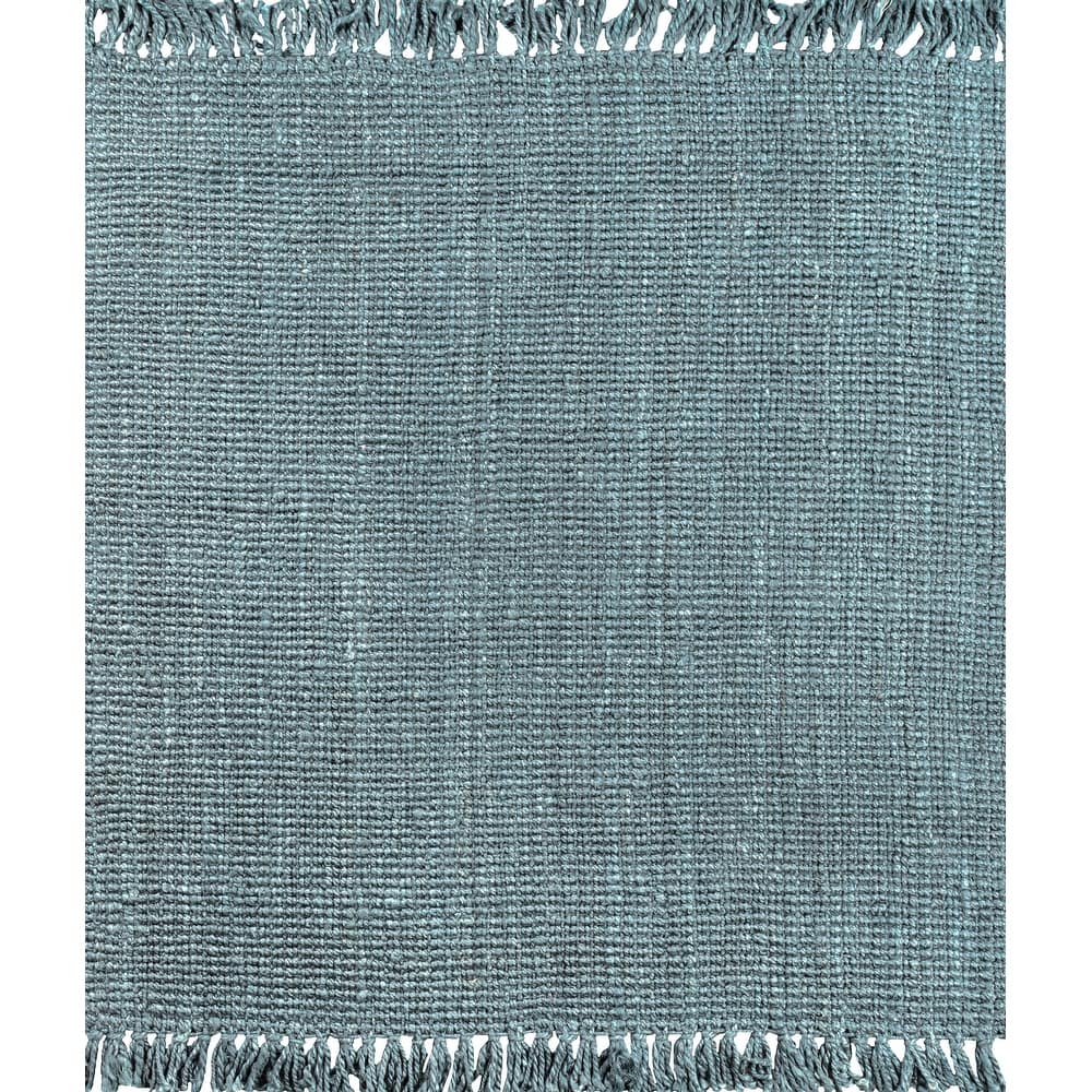JONATHAN Y Maras Hand Woven Chunky Jute with Fringe Area Rug