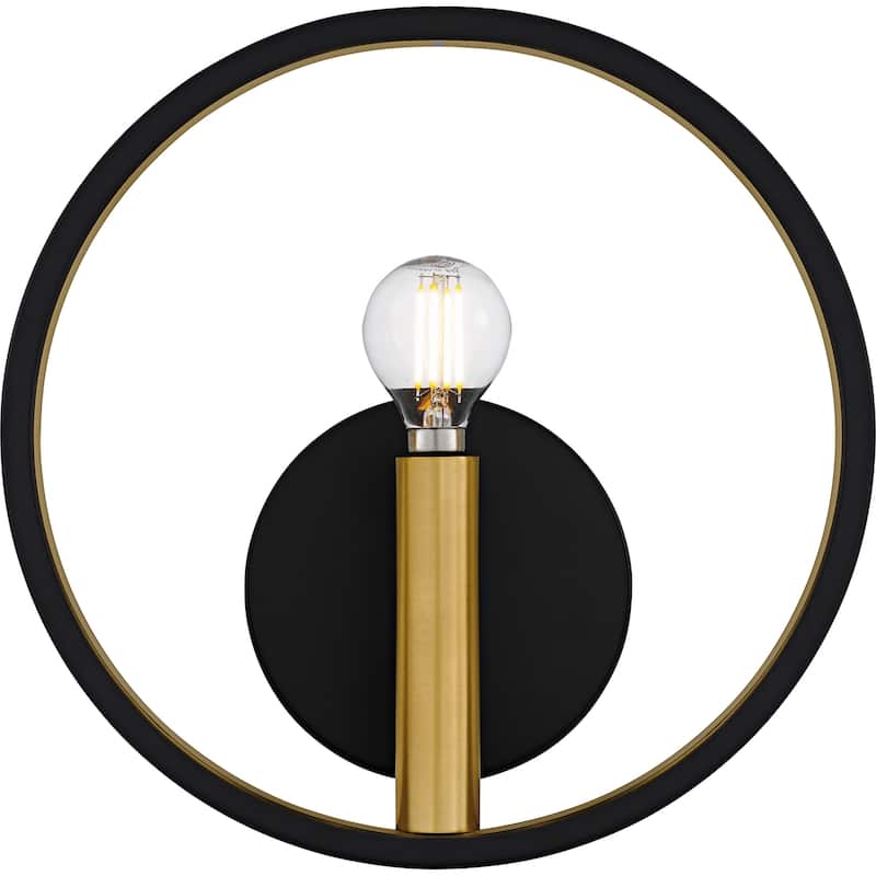 Winsland 1-Light Matte Black Wall Sconce