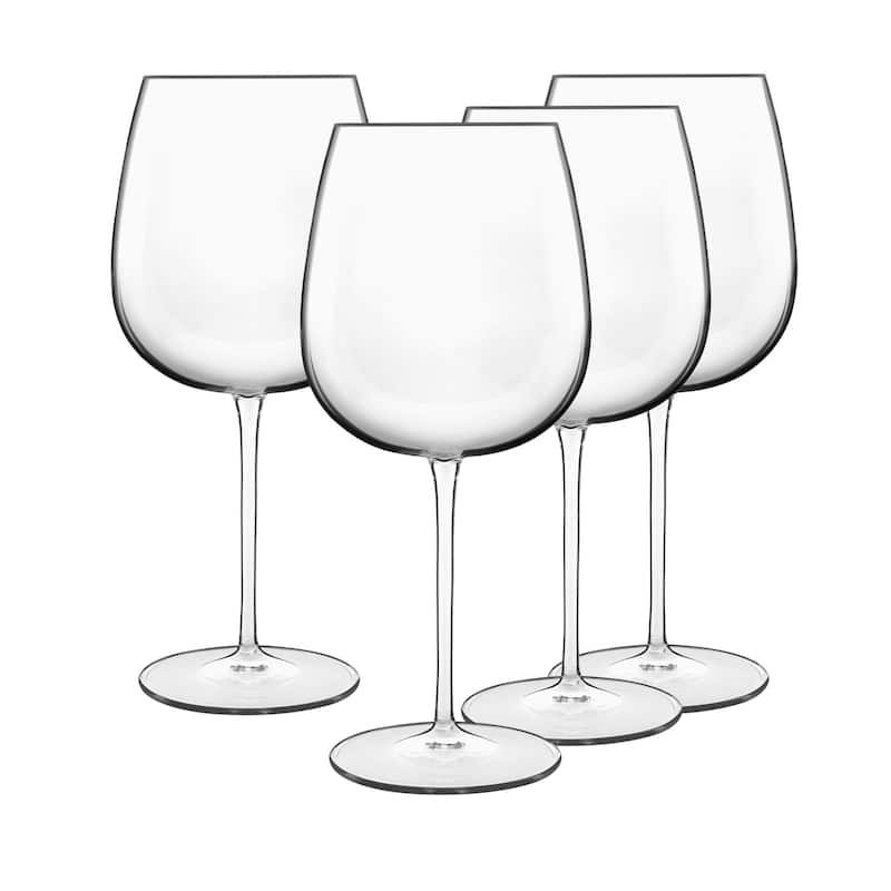 Luigi Bormioli Set of 4 Talismano Burgundy Red Wine Glasses - 25.25 oz. - 25.25 oz. - Set of 4