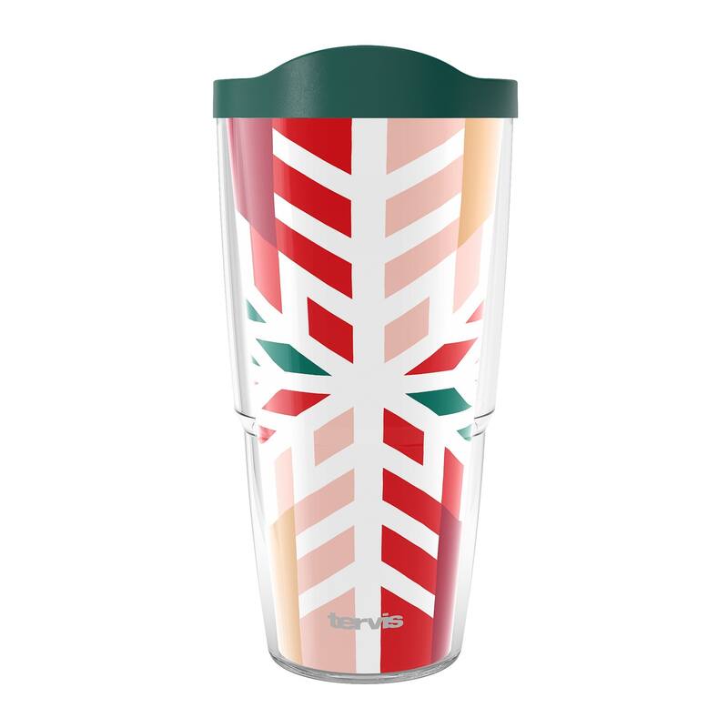 Tervis Christmas Holiday Seasonal Big Snow Made in USA Double Walled Insulated Travel Tumbler, Classic - 24oz