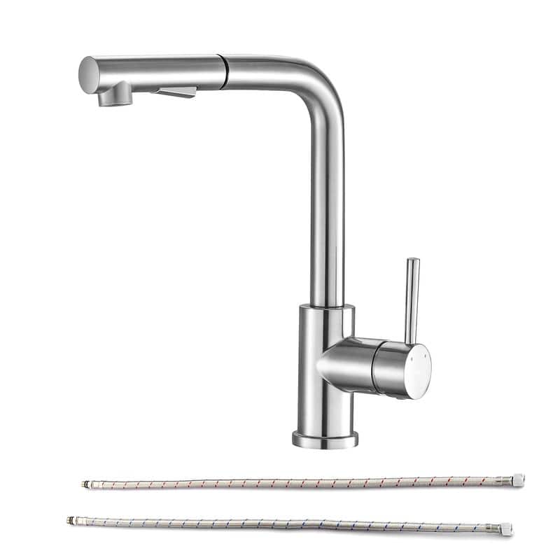 Kitchen Sink Faucet with Pull Down Sprayer Single Lever