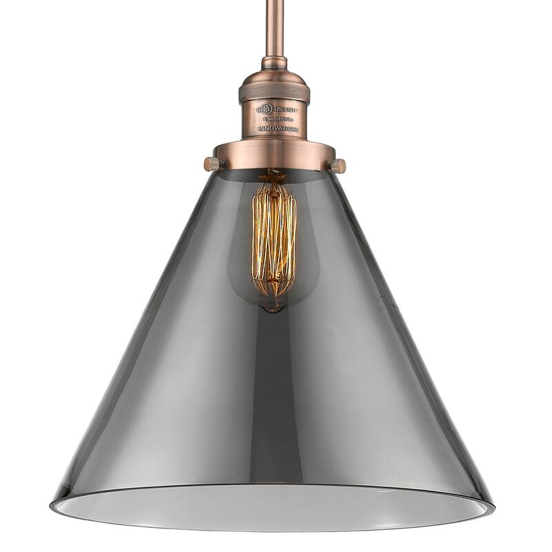 Innovations Lighting Large Cone Single Light 8" Wide Mini Pendant with