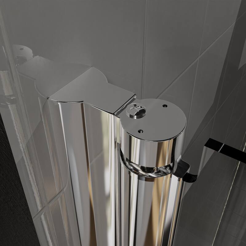 Pivot Frameless Shower Door with Clear Glass