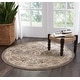 preview thumbnail 7 of 25, Nourison Walden Vintage Persian Floral Area Rug 3'9" Round - Grey - Round