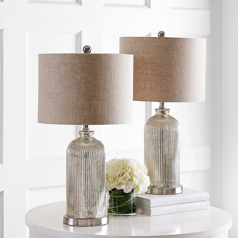 SAFAVIEH Lighting Evgeneia 26" Table Lamp - 14x14x26 - 14Wx14Dx26H