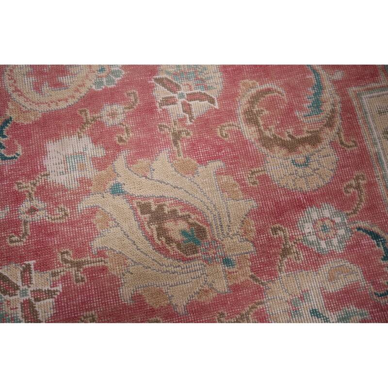 Tabriz Persian Vintage Area Rug Handmade Oriental Wool Carpet - 9'7"x 12'7"
