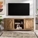 preview thumbnail 70 of 98, Middlebrook Firebranch 58-inch Barn Door TV Stand Rustic Oak