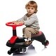 preview thumbnail 2 of 29, 6V Kids Ride On Electric Wiggle Car,Flashing & Shock-absorbing PU Wheels,Retractable,Steering Wheel Rotates 360,Bluetooth