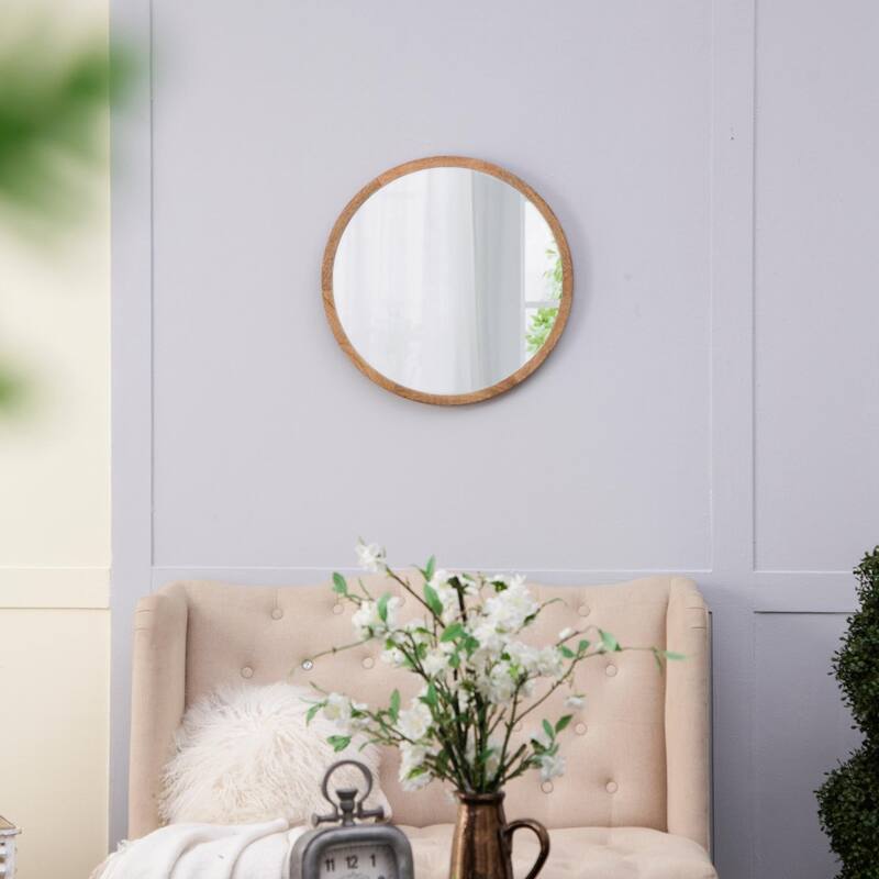 Round wall mirror for living room