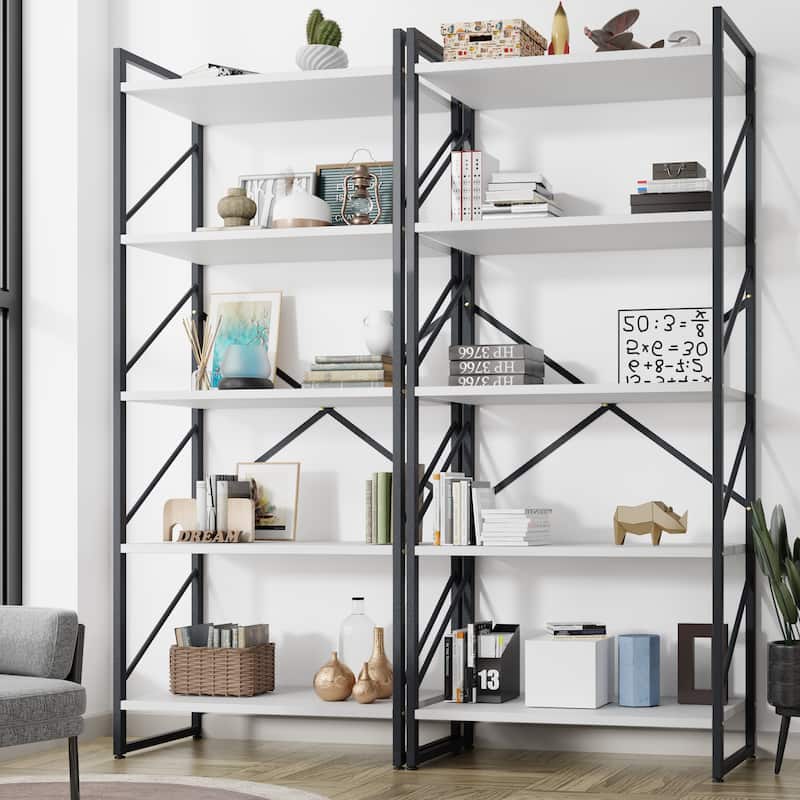 Futzca 5 Tier Storage Bookshelf
