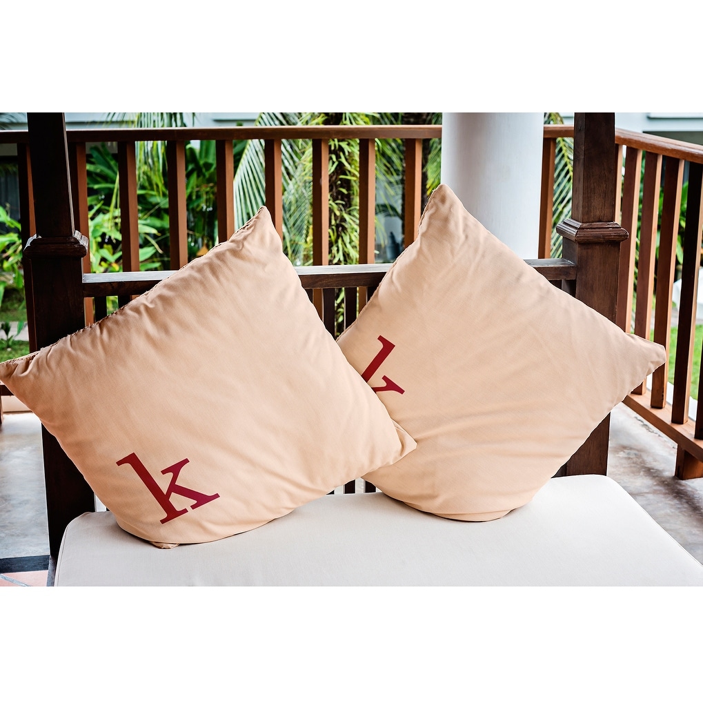 Modern Monogram Indoor Outdoor Throw Pillow K On Sale Bed Bath