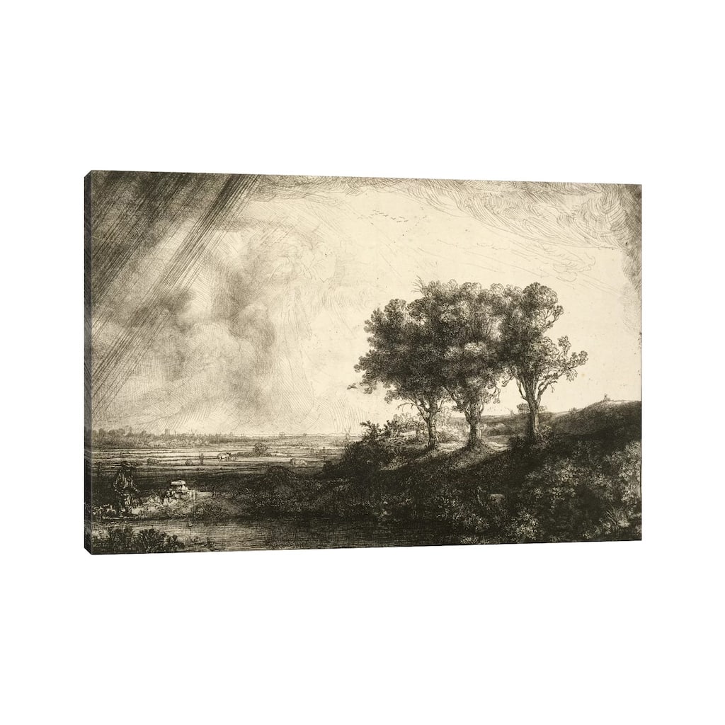iCanvas "The Three Trees" by Rembrandt van Rijn Canvas Print