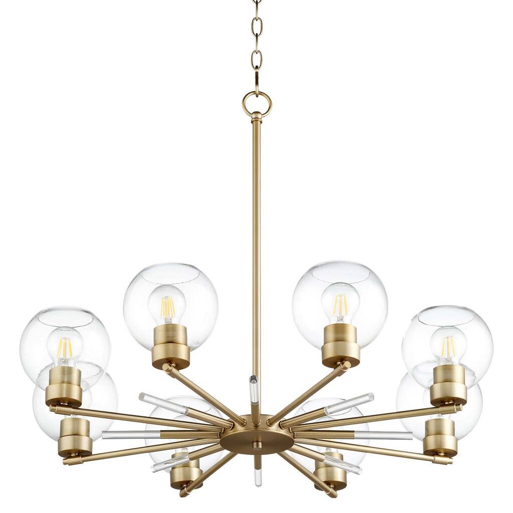 Quorum International 6317-8 Volan 8 Light 33" Wide Chandelier