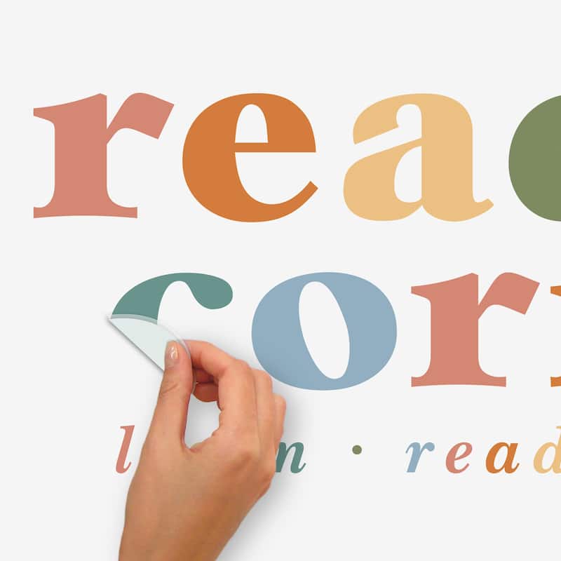 RoomMates Reading Corner Multicolor Wall Quote Decals