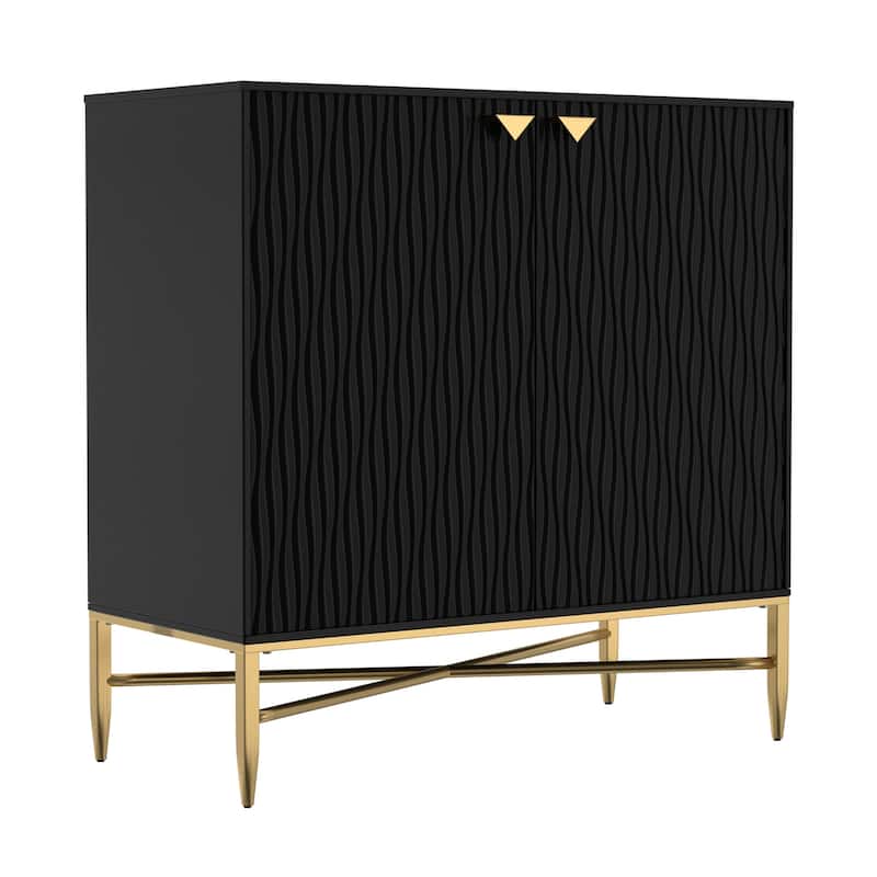 Clihome 32-Inch 2 Door Locker Media Storage Cabinet/Buffet