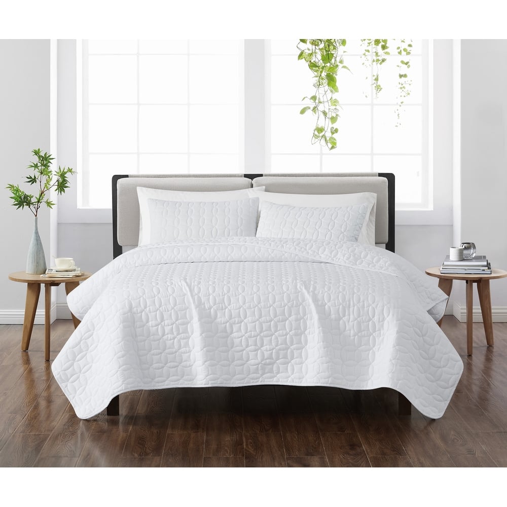 Cannon Geo Circle Solid Quilt Set