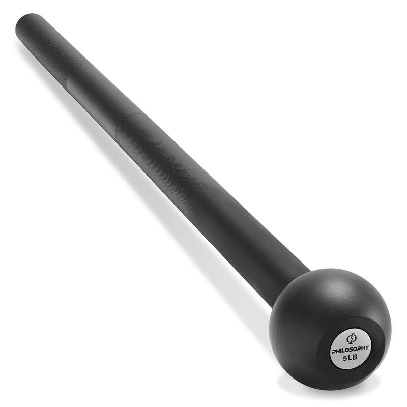 Steel Mace Bell Mace Club for Strength Training Full Body Workouts - 5 LB