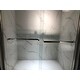 preview thumbnail 2 of 5, Vanity Art 60 x 76" Frameless Bypass Sliding Glass Shower Door 2 Ways Sliding Shower Door, Brushed Nickel - 76" H x 60" W