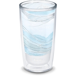 Tervis Kelly Ventura Crystal Blue Collection Made In USA Double Walled Insulated Tumbler Travel Cup Keeps Drinks Cold Hot 16oz Sorbet Stripe