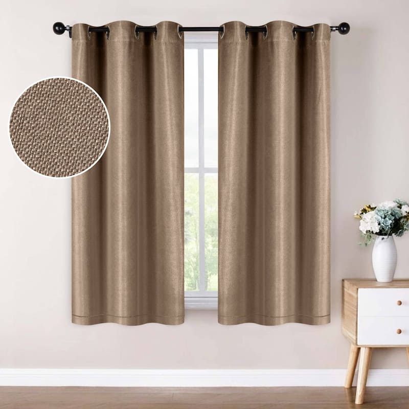 Superior Jaxon Washable Room Darkening Curtains, Set of 2 Panels