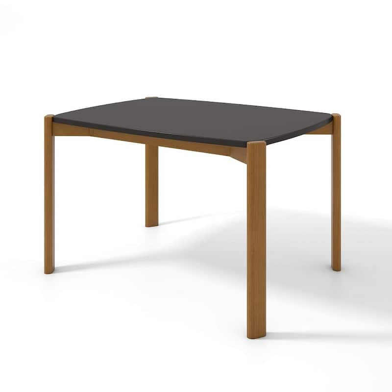 Manhattan Comfort Mid Century Modern Gales 47.24 Dining Table - Matte Black