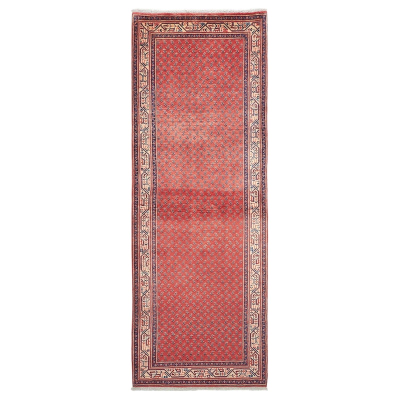 ECARPETGALLERY Hand-knotted Andelz Red Wool Rug - 3'4 x 9'5