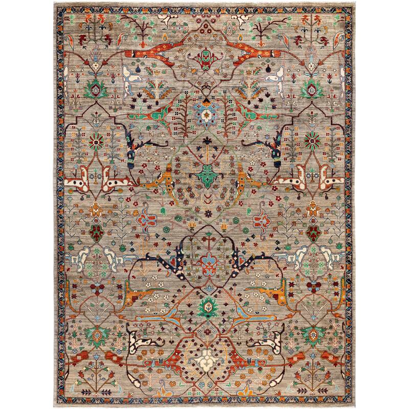 Serapi One-of-a-Kind Hand-Knotted Area Rug - Brown - 9' 0" x 12' 2"
