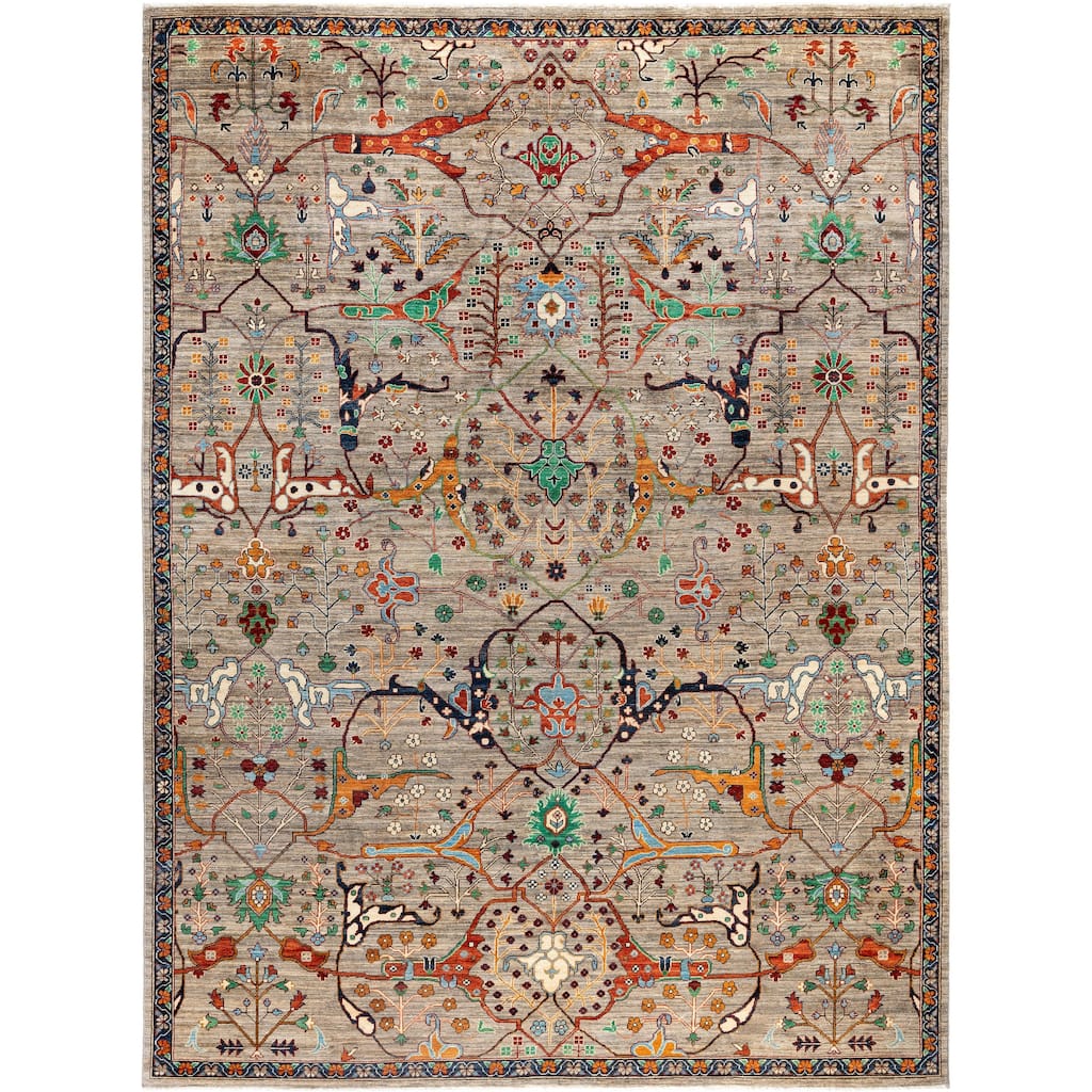Serapi One-of-a-Kind Hand-Knotted Area Rug - Brown - 9' 0" x 12' 2"