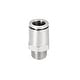 preview thumbnail 3 of 1, 10mm Tube to 1/4 NPT Push Lock Fitting,Brass Nickel Plated Quick Tube Fittings