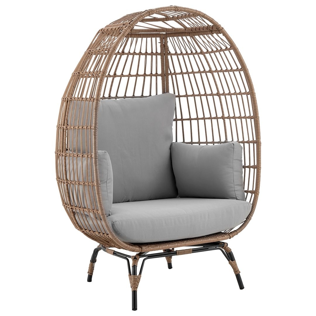 Wicker outdoor egg chair store