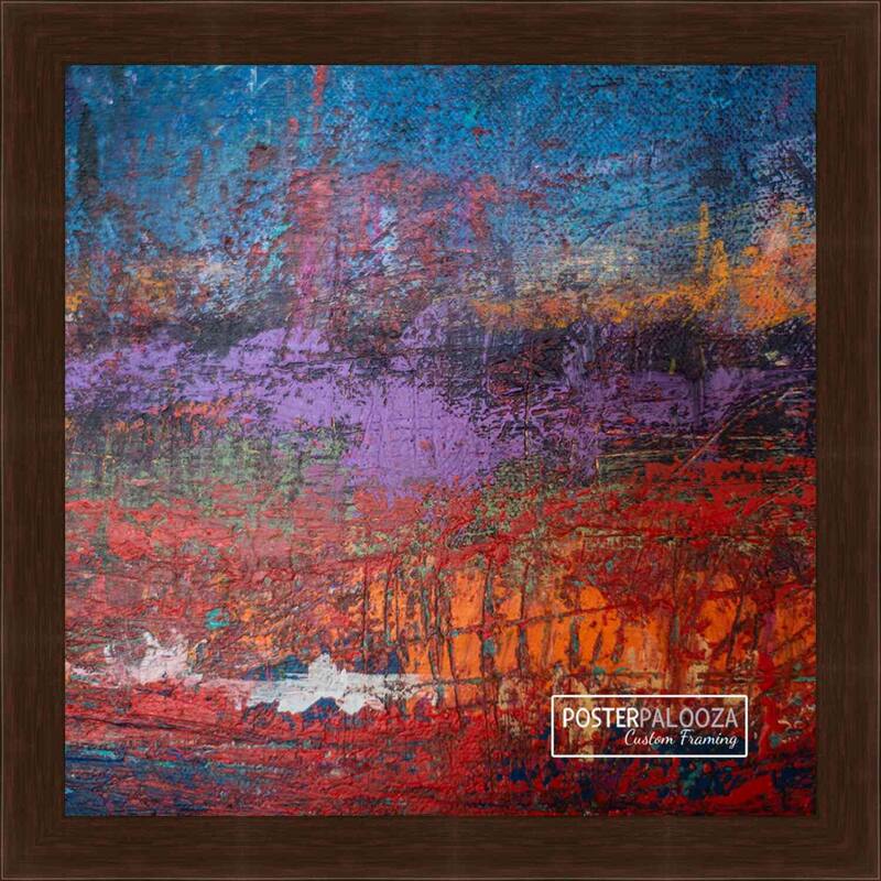 18x18 Traditional Mahogany Wood Picture Square Frame