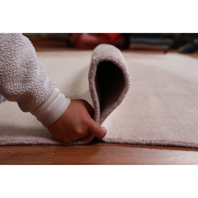 Hand Knotted Oriental 100% Wool Carpet Modern Modern Peach Gabbeh Area Rug - 10' 2'' X 10' 3''