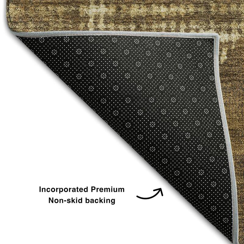 Premium Washable Super Soft Vintage Geo Mayfield Rug