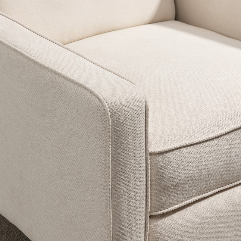 HOMCOM Manual Recliner, Fabric Tufted Club Chair, Home Theater Seating Reclining Sofa for Living Room