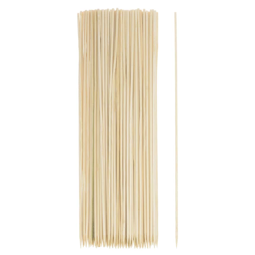 450pcs Bamboo Skewers Sticks 12 Inch 3mm Dia Natural Wooden Cocktail Picks - 12"
