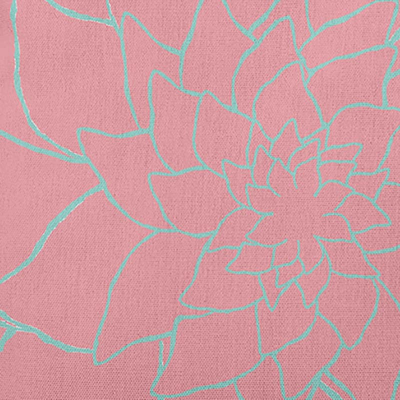 Flower Outline Decorative Throw Pillow