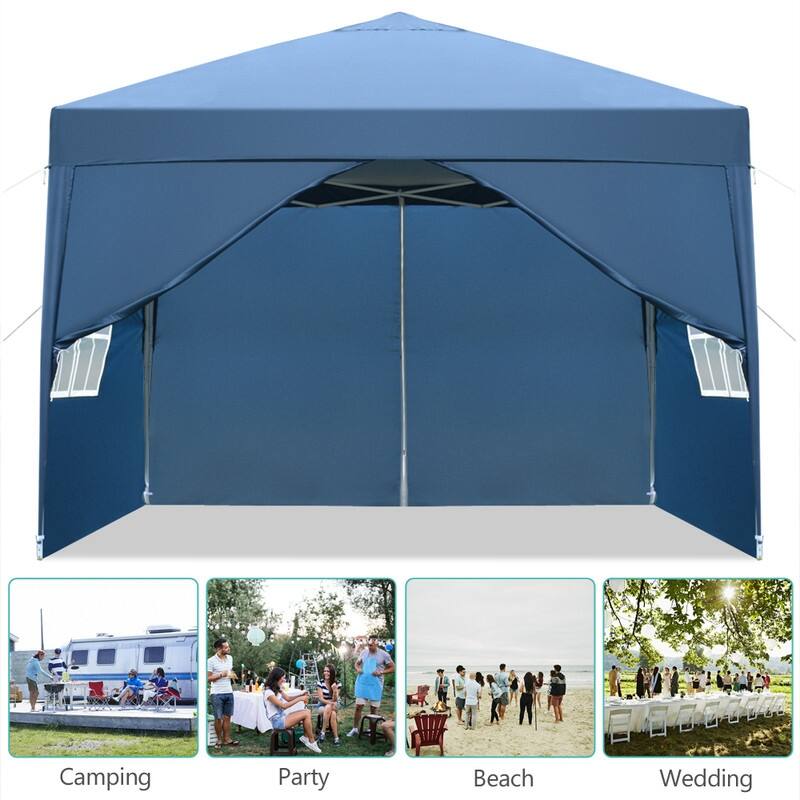 3 x 3m Two Doors & Two Windows Practical Waterproof Right-Angle Folding Tent