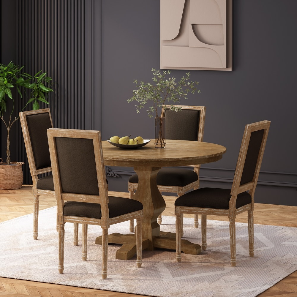 Remuda Upholstered 5 Piece Circular Dining Set by Christopher Knight Home