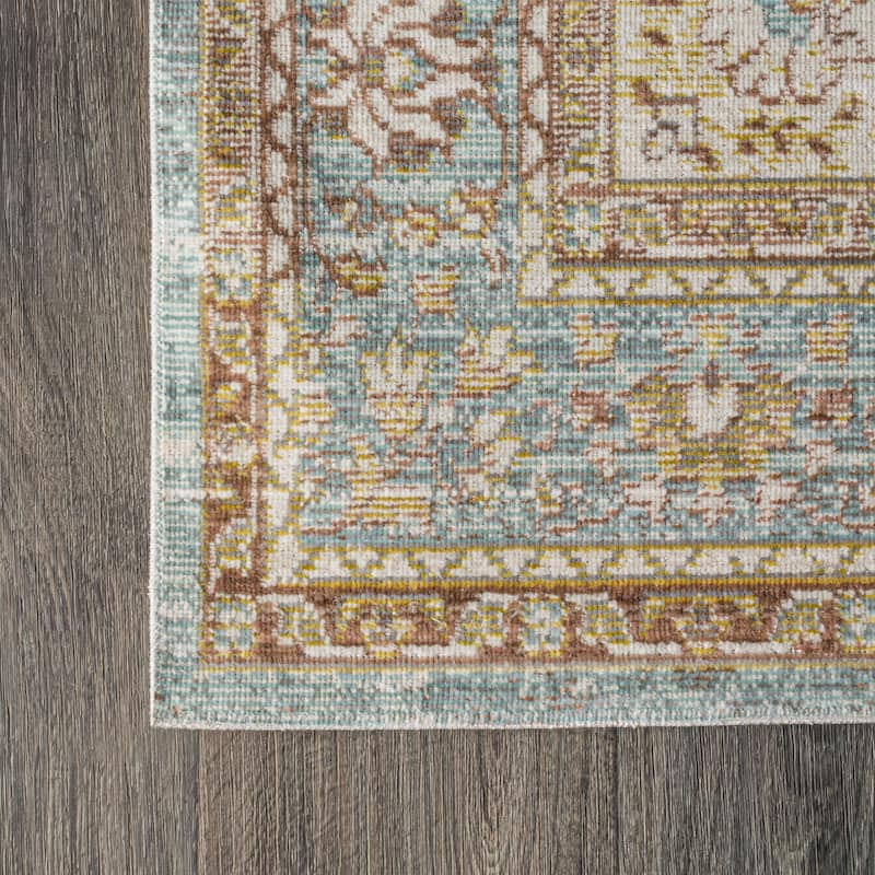 JONATHAN Y Lila Floral Medallion Area Rug