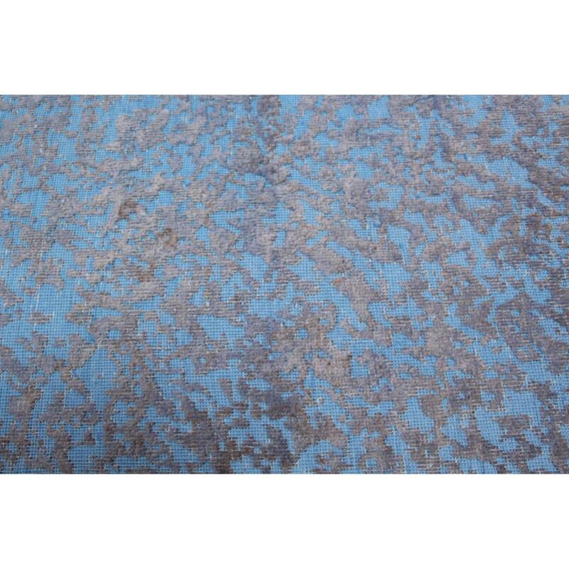 ECARPETGALLERY Hand-knotted Color Transition Blue Wool Rug - 5'3 x 5'2