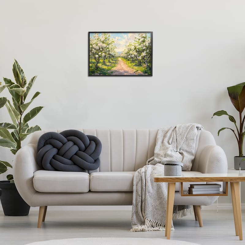 Stupell Path Through Flowering Trees Framed Giclee Art Design By LSR Creative Studio