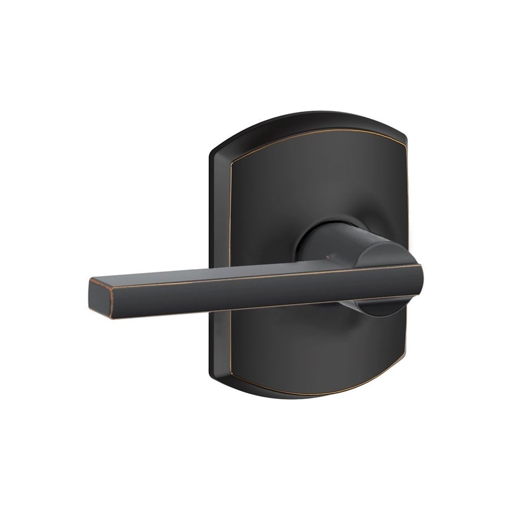 Chrome Schlage F10-LAT-CEN Latitude Passage Door Lever Set