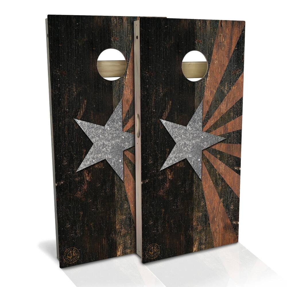 Arizona Flag Rustic Outdoor Cornhole Board Set