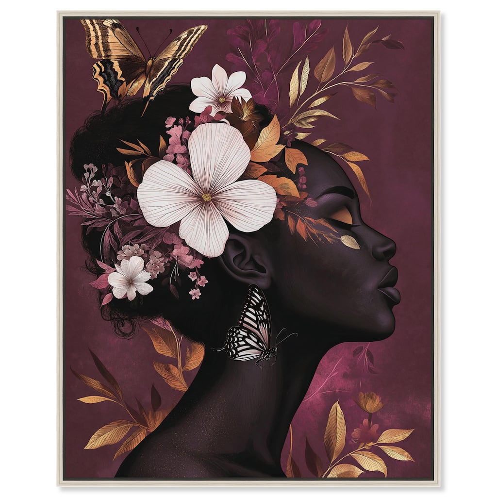 She Blooms in Darkness I Canvas by Art Remedy